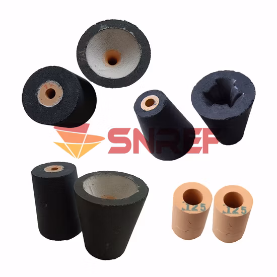 94% Zro2 高密度タンディッシュ ジルコニア ノズル